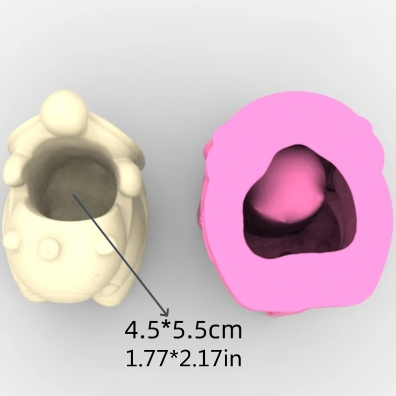 Stampo creativo per fioriera in silicone a forma capibara, struttura in silicone per realizzare lavori artigianali