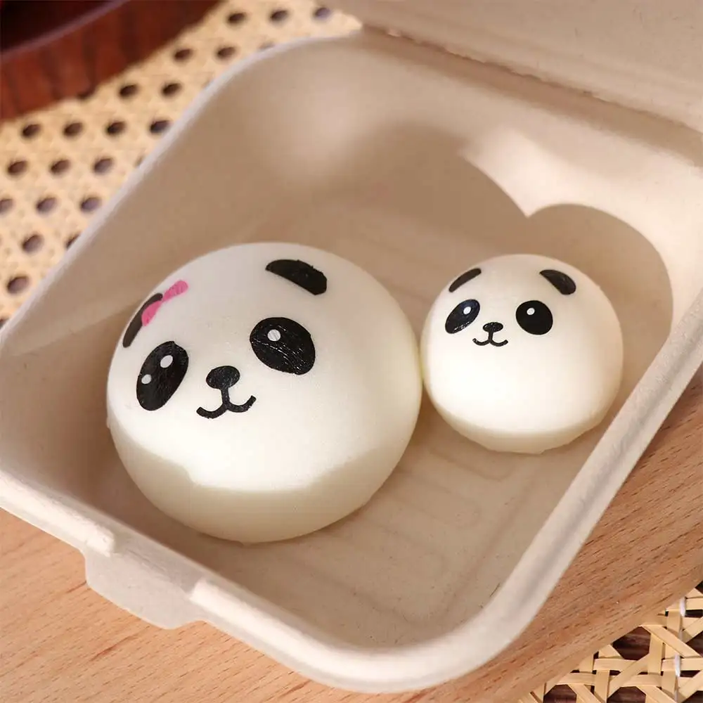 Simulation Relieves Jumbo Stress  PU Soft Bread Cartoon Squeeze Panda  Silicone