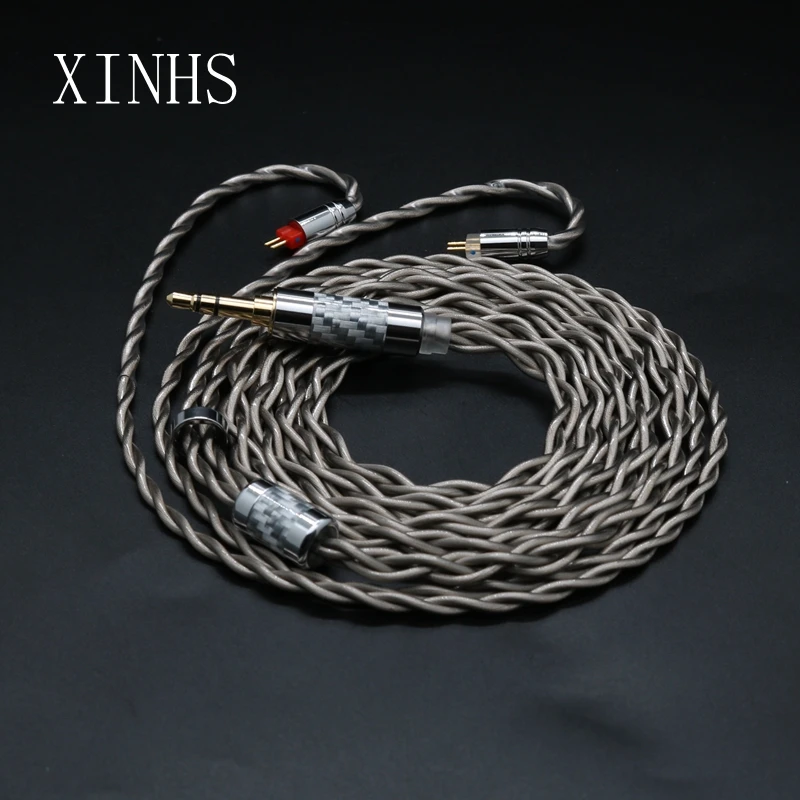 

XINHS 4-ядерный 7N посеребренный OCC HIFI провод MMCX/0,78 мм 2Pin подходит для Hidizs MP145