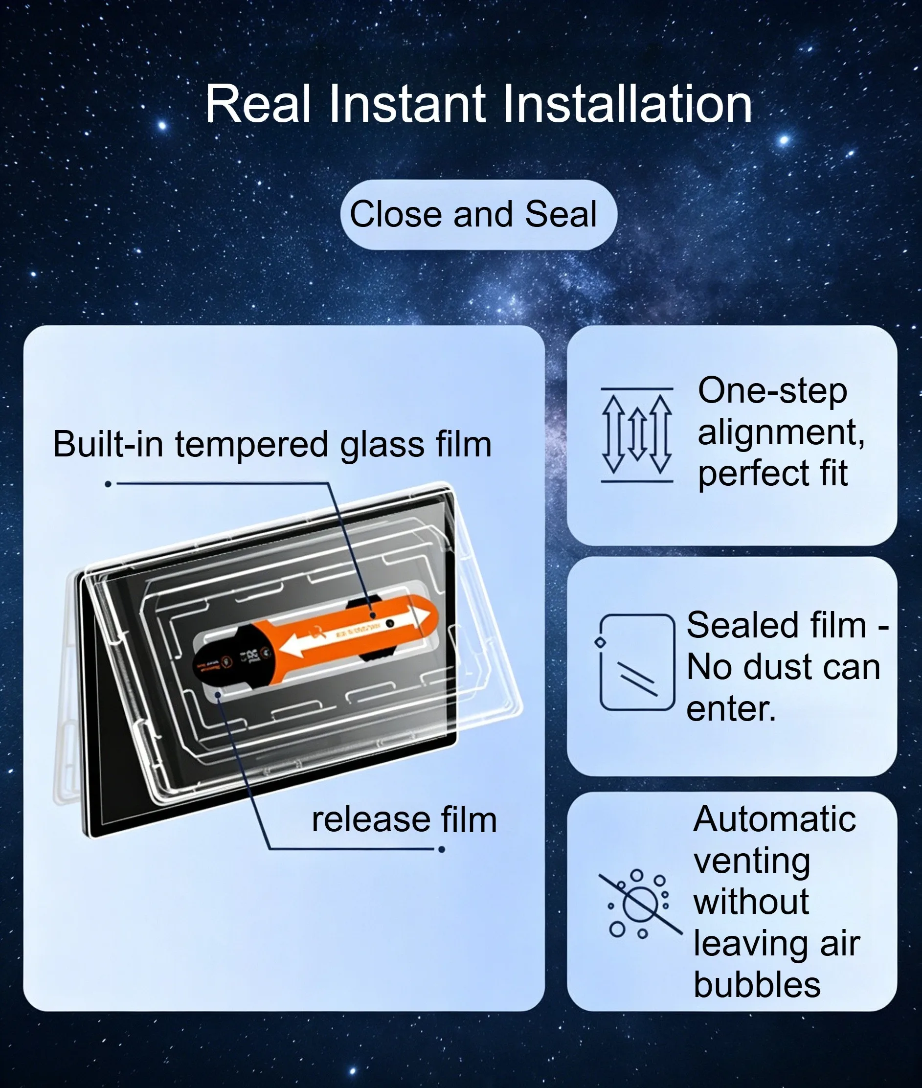 Für Tesla Model 3 Highland 15,4-Zoll-Bildschirm Panzerglasfolie Automatisches staubfreies Installationsset Kratzfest Blendfrei HD Matt – Detail 2