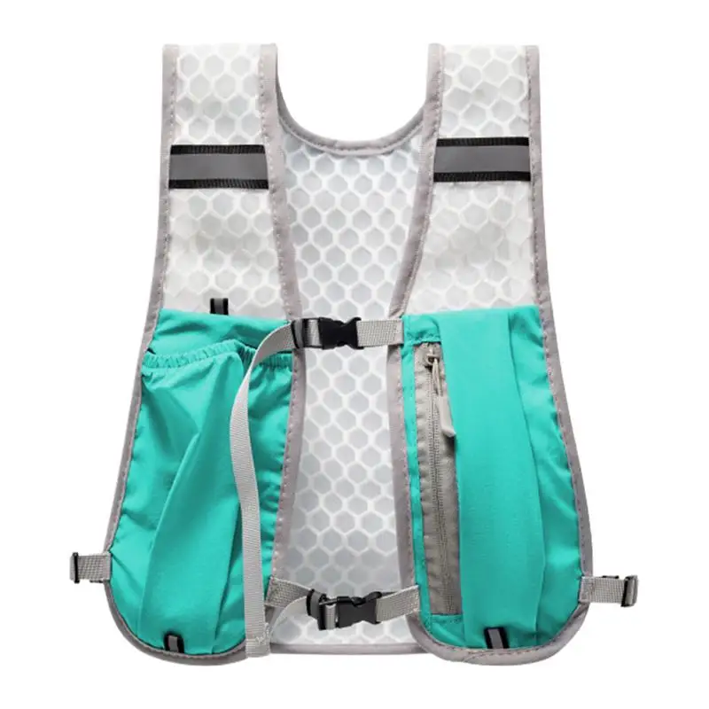 

Running Vest with Multiple Pocket Lightweight Reflective Hydration Backpack Breathable Material Vest for Climbing Hiking Camping