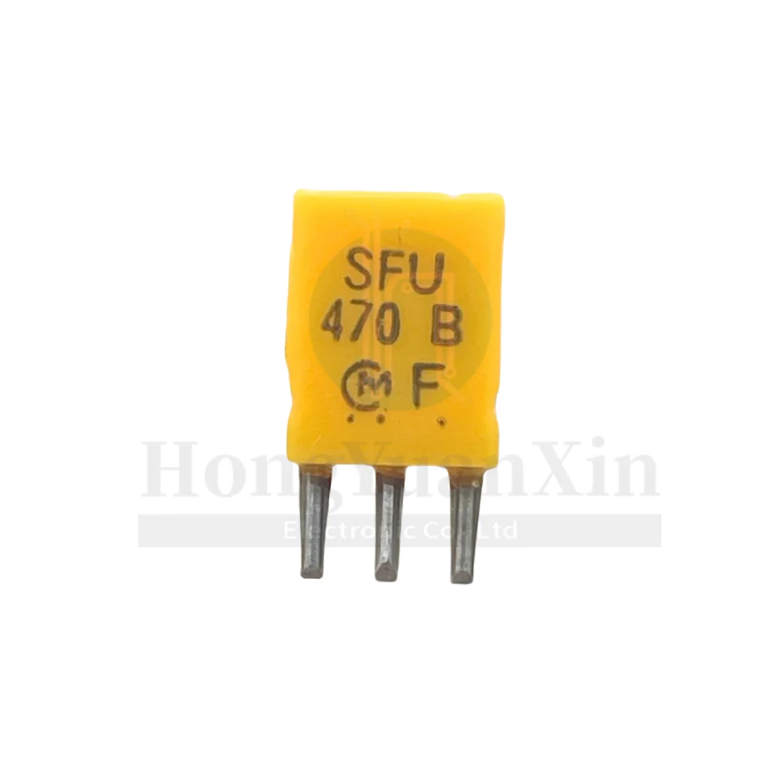 50pcs/imported Murata ceramic crystal SFU470B 470KHZ 470K in-line 2-pin resonator remote controller