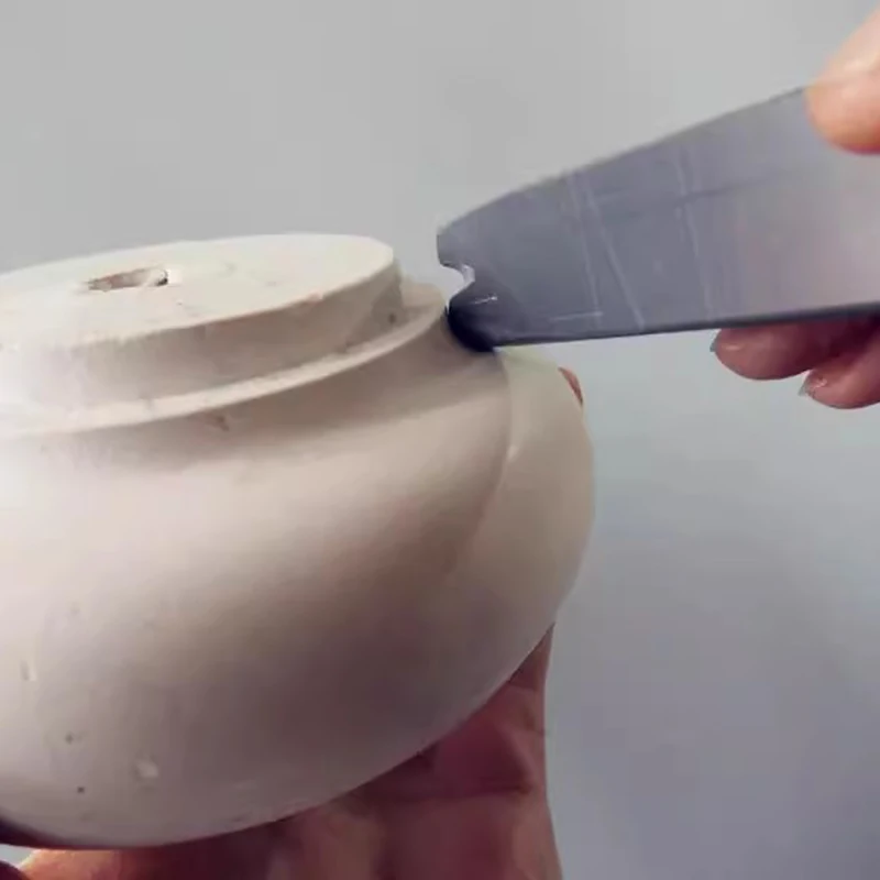 1pcs Pottery Clay Teapot Making Special Tools Plastic General Line Stem DIY Ceramic Teapot Corners Trim Smooth Auxiliary Tool