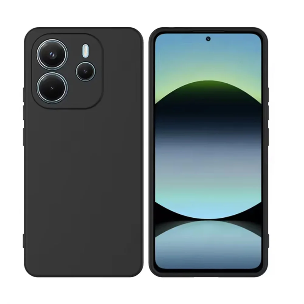 Redmi Note 14 5G Hülle Funda Coque Weiche Original Flüssigsilikon Einfache Schutzhülle für Redmi Note 14 Für Redmi Note 14 5G Case