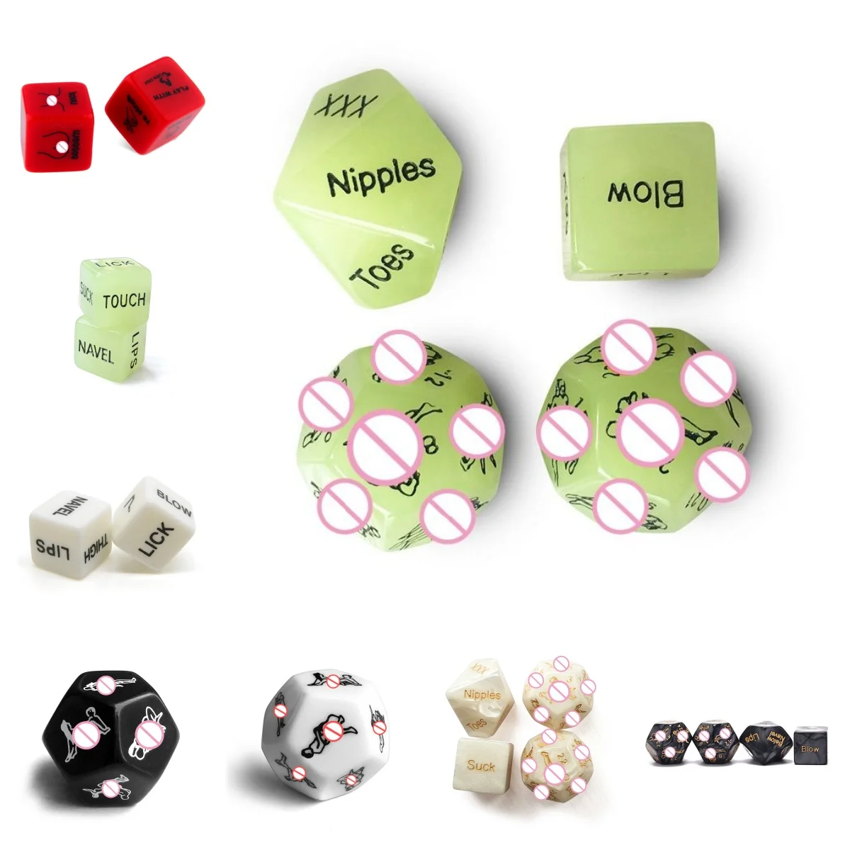 Sexy Lingerie Ladies Underwear Sexy Passion Color Sexy Accessories Dice Various Poses Playing Dice Sex Products