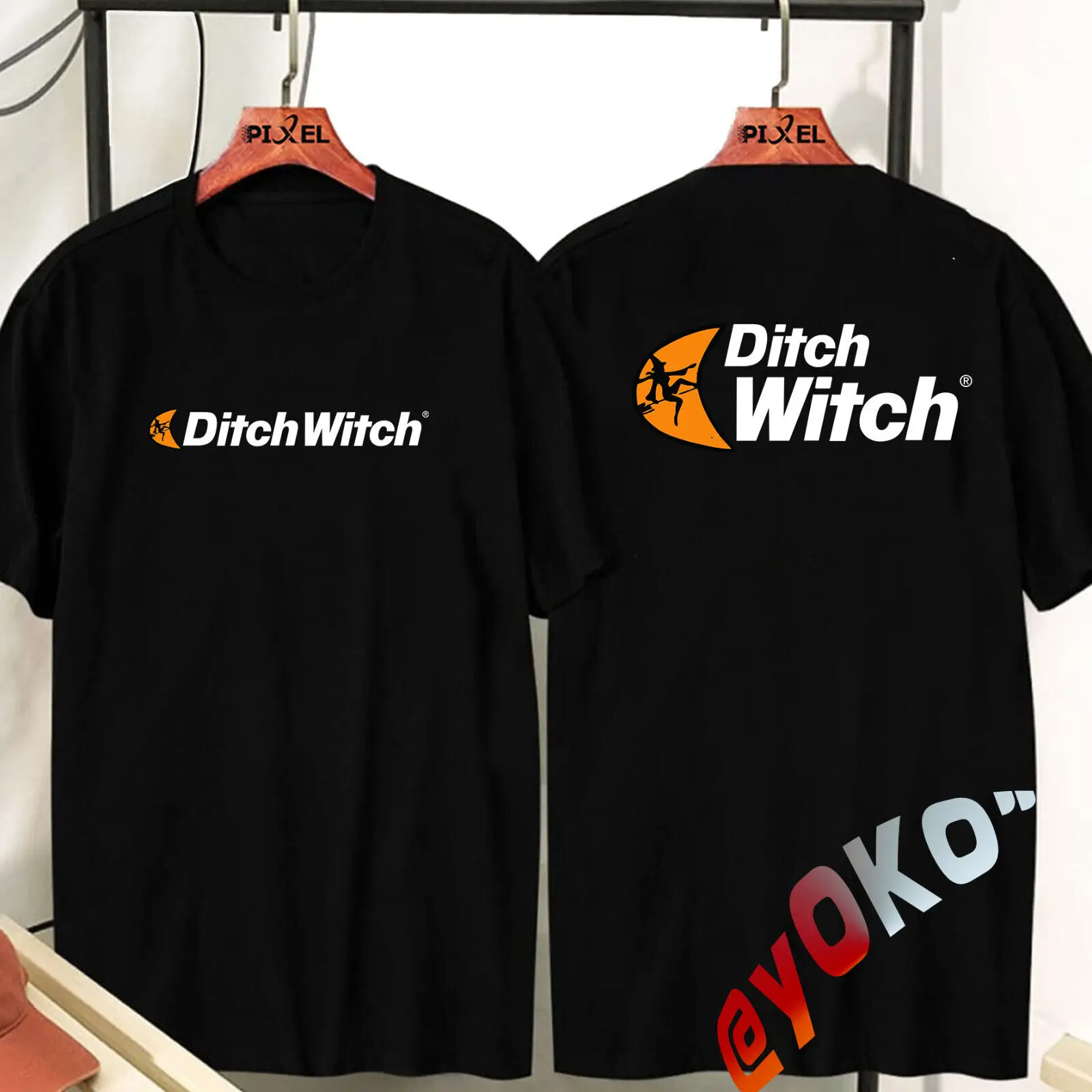 NEW Short Sleave Ditch Witch logo 2 Side Men's T-Shirt FREE SHIPPING!! USA