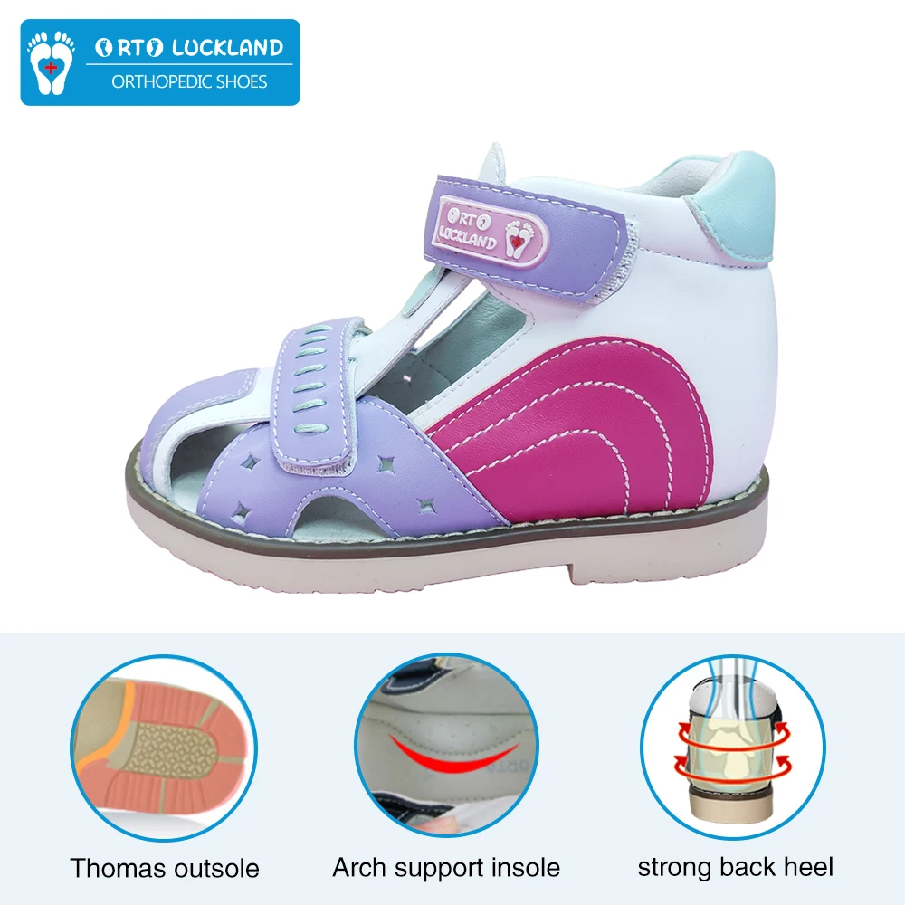 Baby Girls Boys Orthopedic Shoes For Kid Summer Cute Sandals Flat Feet Footwear With Arch Support size21-31