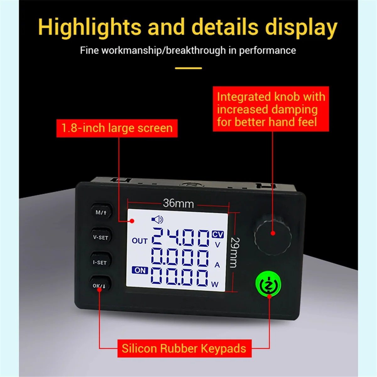 

-Регулируемый понижающий модуль постоянного тока SK40 с ЧПУ с постоянным напряжением и постоянным током