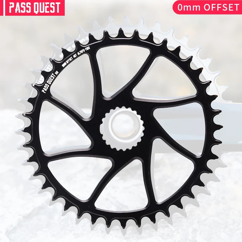 

PASS QUEST Direct Mount Chainring M6100 M7100 M8100 M9100 Crank Narrow Wide Round Black/Silver CNC Chainring Bicycle chain wheel
