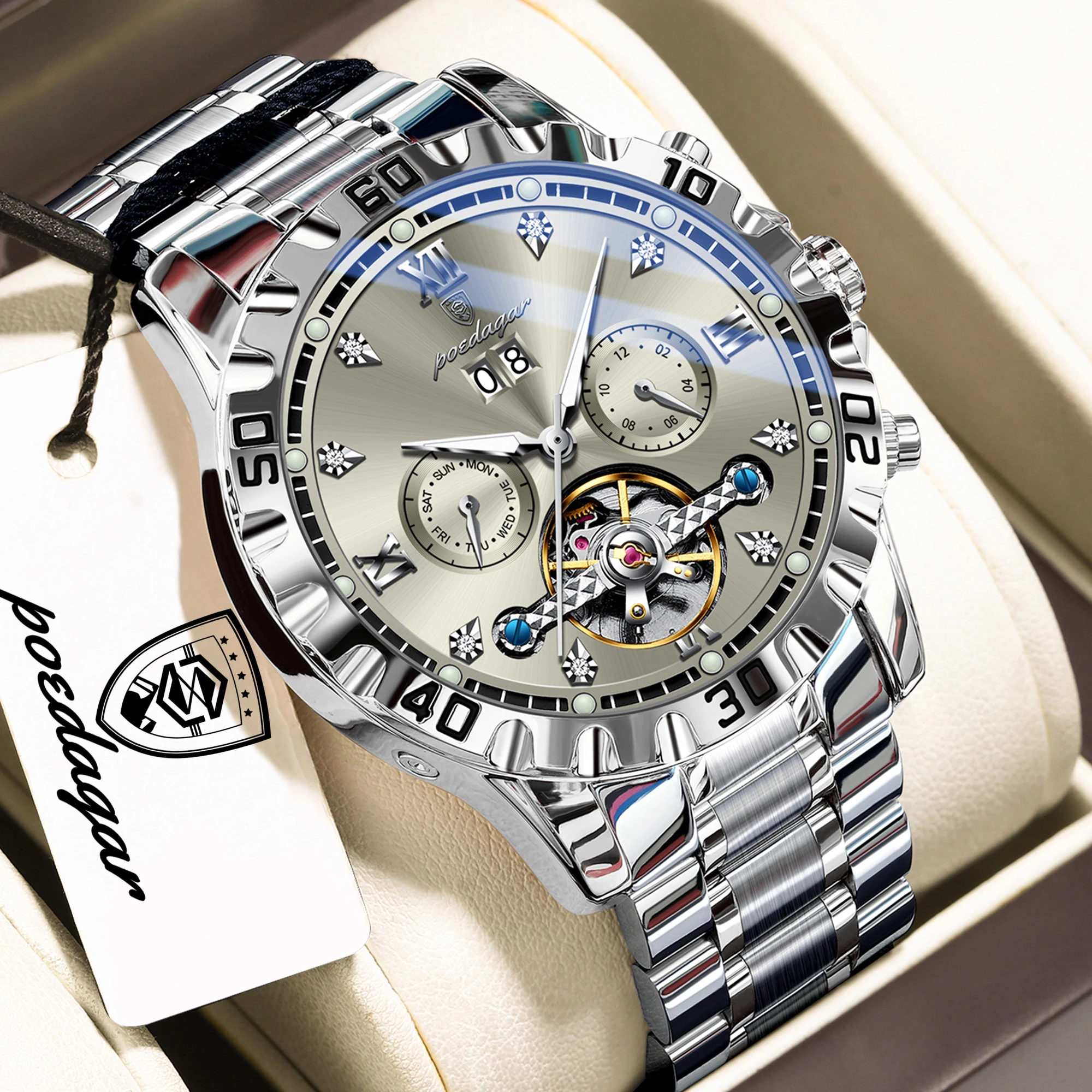 POEDAGAR Top Fashion Automatic - Rolex Watch Daytona review and price