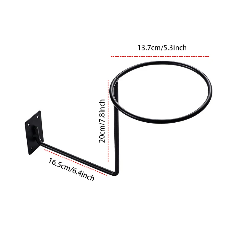 Motorcycle Helmet Holder Hanger Rack Wall Mounted Hook For Coats Hats Caps Helmet Rack Black Steel Accessories 1PCS Black White