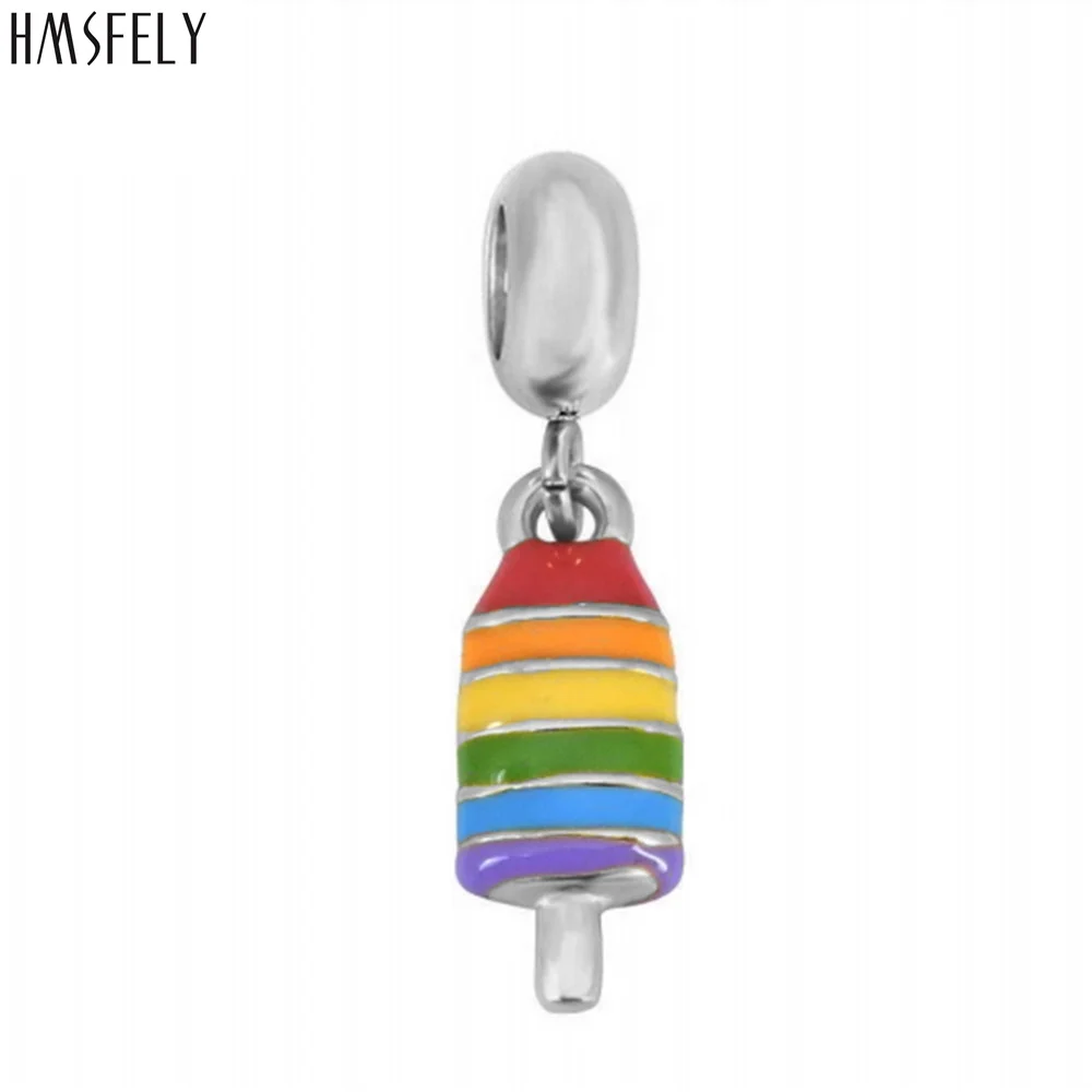 

HMSFELY popsicle Pendant For DIY Bracelet Necklace Jewelry Making Accessories Women Bracelets Parts