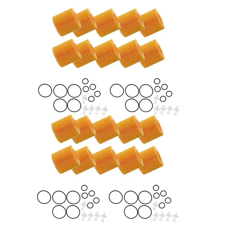 40Pcs Engine Oil Filter Elements For Toyota C-HR 2.0L Pontiac Vibe Corolla Prius 1.8L Filters 04152YZZA6 04152-37010-N32R