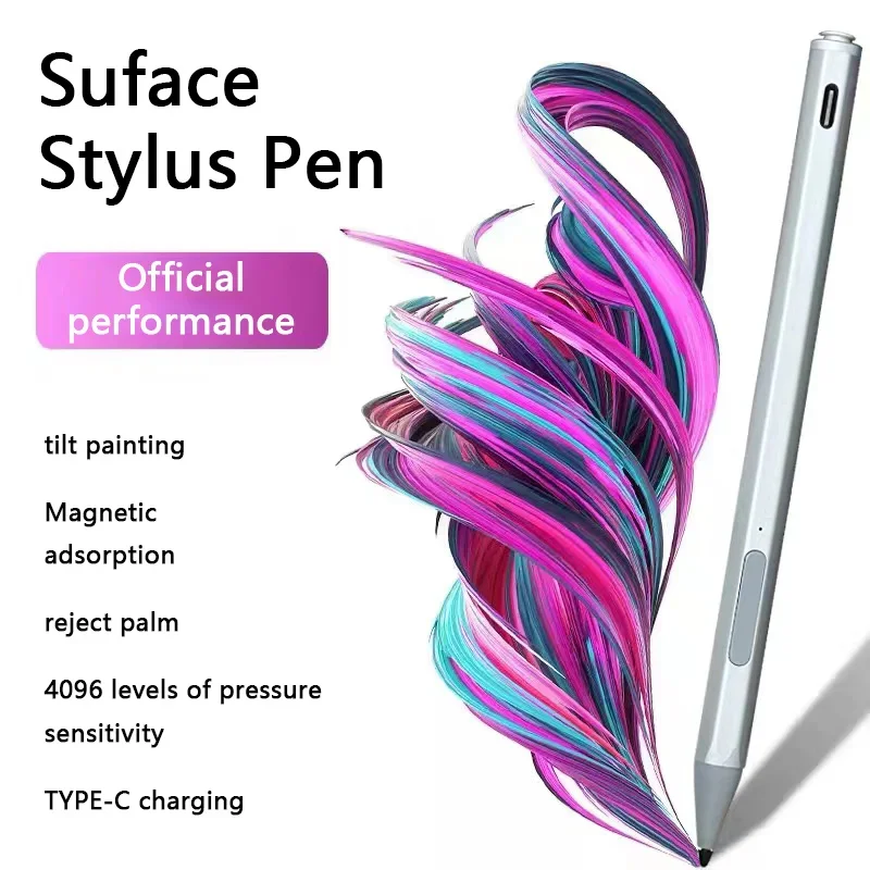 2024 Stylus Pen for Surface USB-C Charging for Microsoft Surface Pro 10 9 8 7 6 5 4 3 X/ Surface Pro 11/Go 3 2/Laptop 4 /Book 3