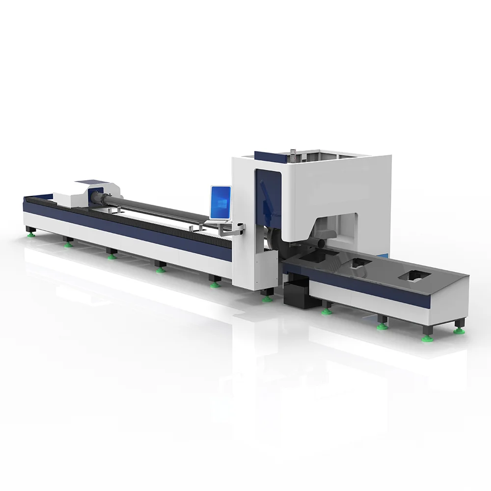 Ультра-быстрый волоконный лазерный станок для резки труб, промышленный высокоскоростной станок для резки небольших труб с автоматической подачей, автоматическая подача труб