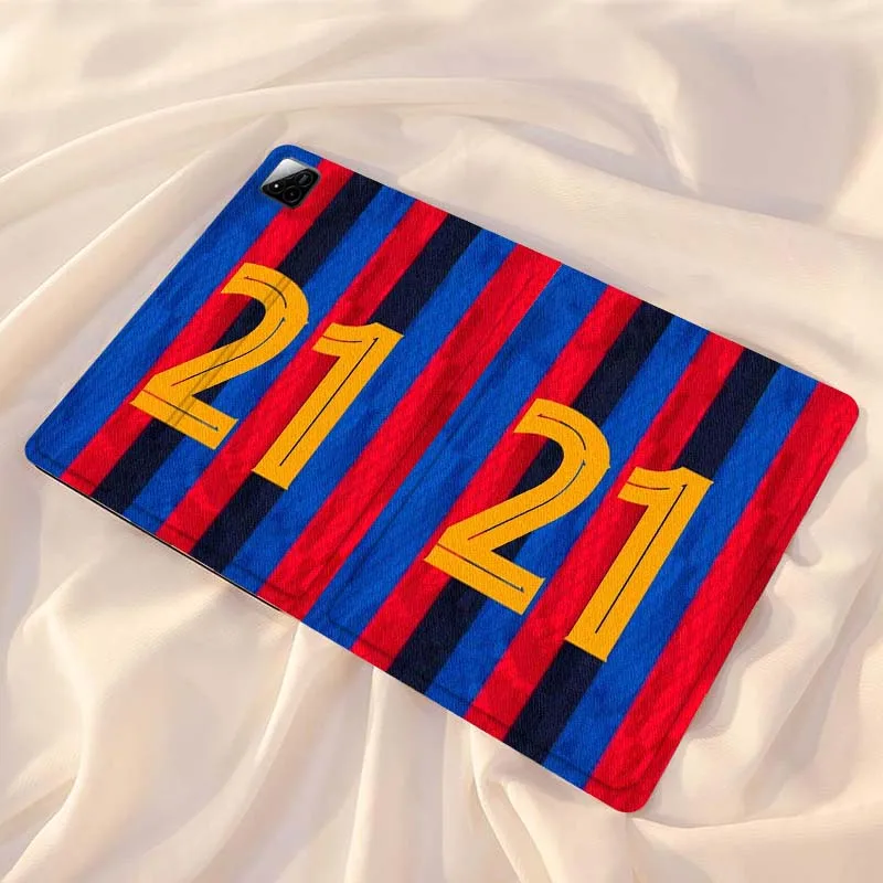 

Yellow Blue Number Jersey For Xiaomi Redmi Mi Pad 4 5 6 7 8 K SE Mini Pro Plus Max 10.1 11.2 inch Tablet Case