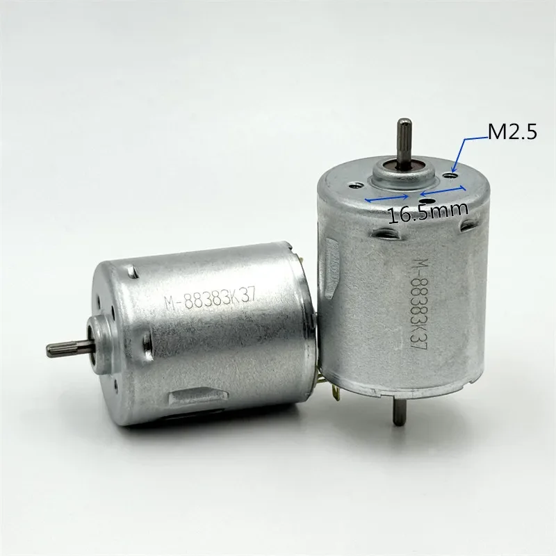 RS-365-14165 Micro Dual Shaft Electric Motor DC 6V 12V 18V 24V Mini 28mm Round Motor for Sweeper Robot Vacuum Cleaner Hair Dryer
