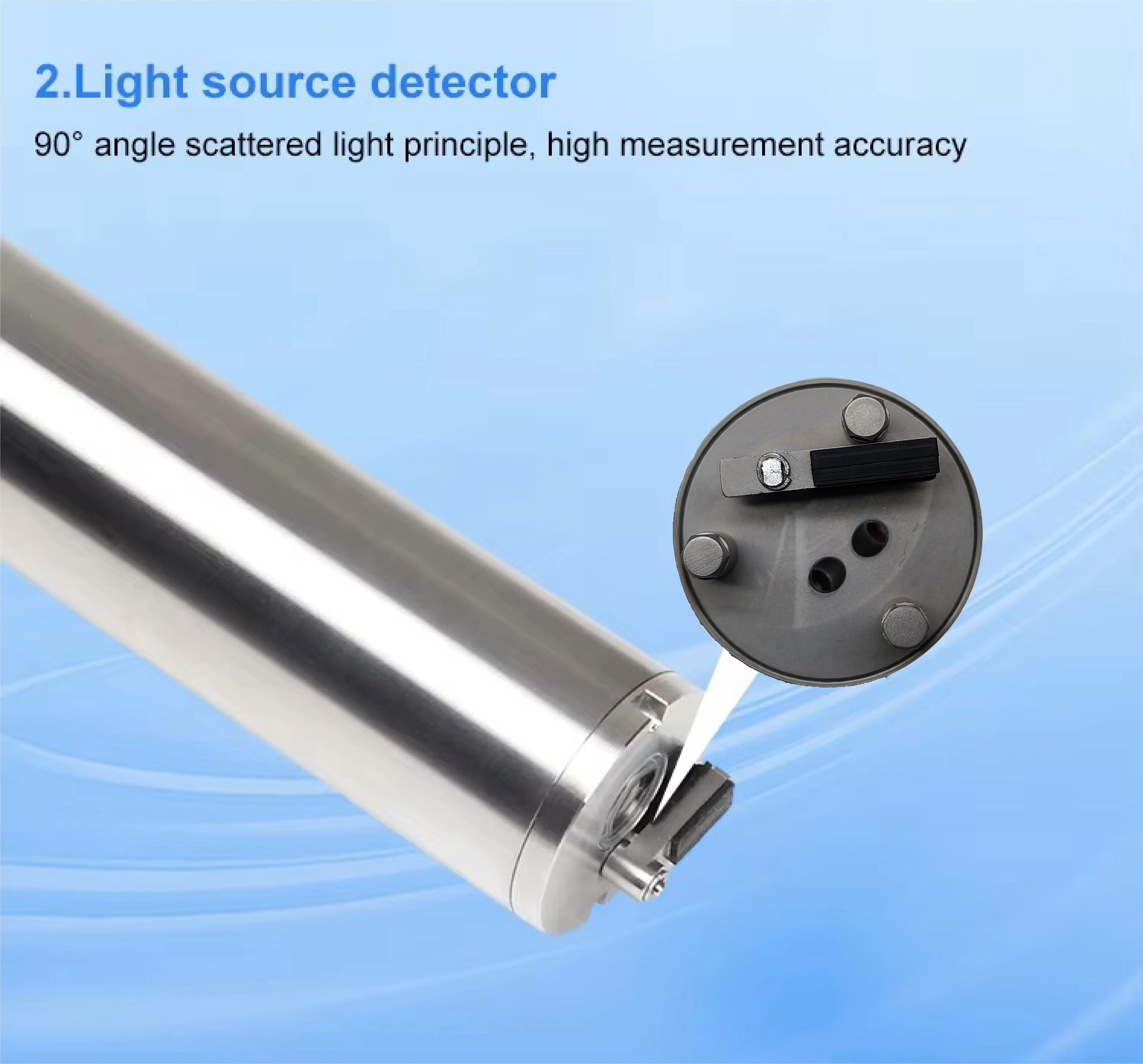 BOY-SZ05-WT Medidor de turbidez electrónico digital barato en línea de alto rango Sensor de turbidez Autolimpieza del agua