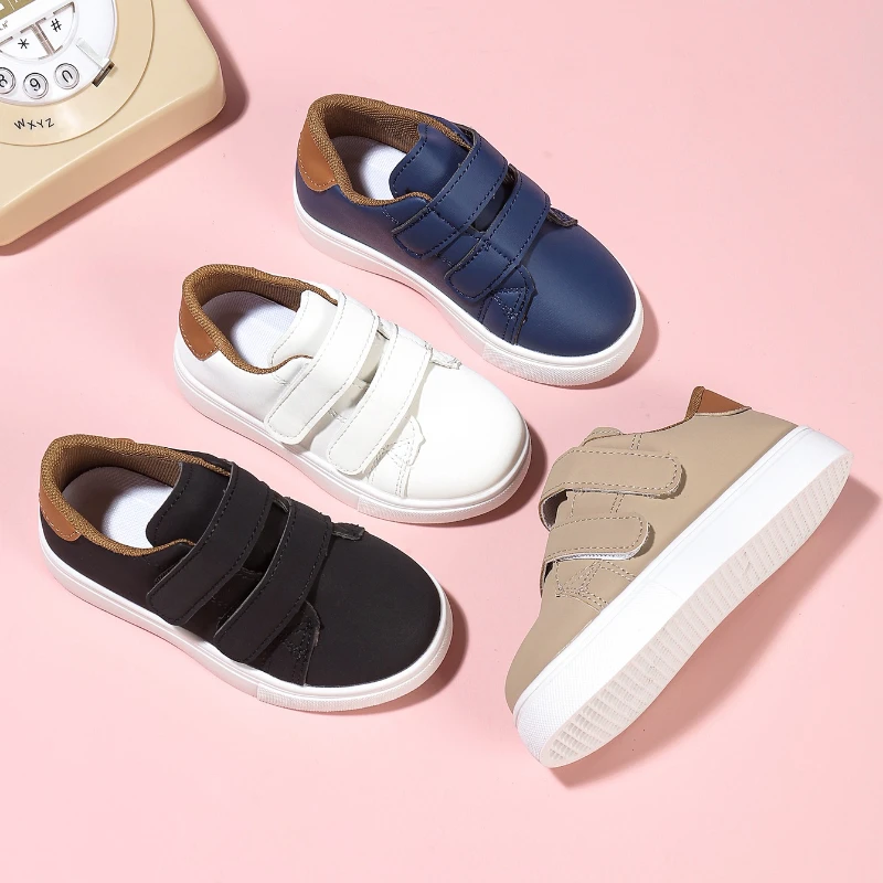 

ChildrenToddler Casual Canvas Sneakers Black Casual Shoe Sole Non-slip Easy on/Off Daily Footwear for Boys Kids Shoes for Girls