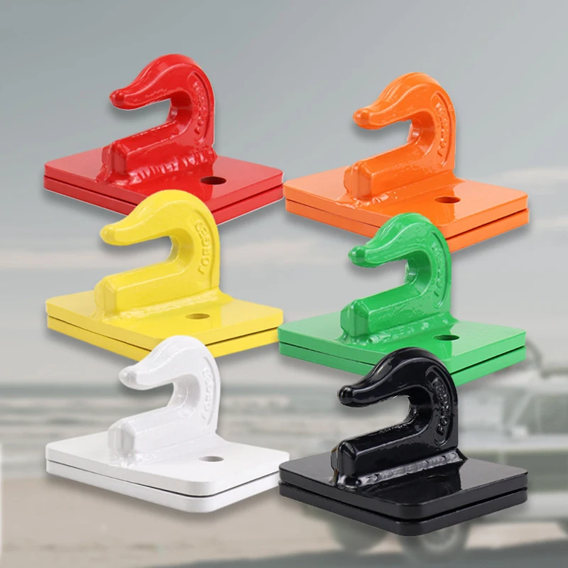 

2 Pcs 3/8" Tractor Bucket Grab Hook Bolt On Grab Hook Tow Hook Mount with Backer PlateWork Well for Tractor Bucket RV UTV Truck