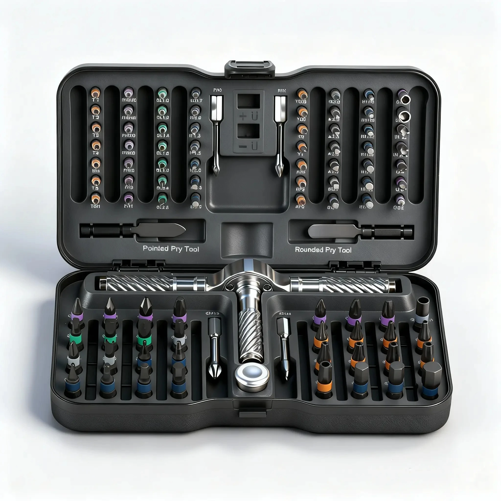 Precisie 66/100in1 magnetische ratelschroevendraaierset met afneembare T-handgreep magnetiseur voor meubelelektronica en brillen
