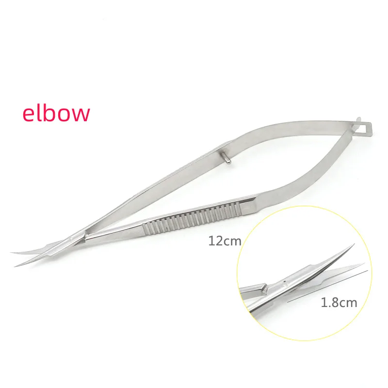 

Ophthalmology conjunctival scissors microscope instrument double eyelid 12.5cm small scissors beauty plastic tool