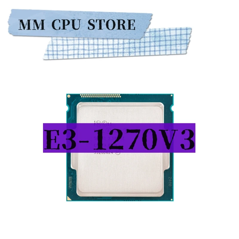 Xeon E3 1270 v3  E3 1270v3 3.5 GHz Used Quad-Core Eight-Thread CPU Processor L2=1M L3=8M 80W LGA 1150