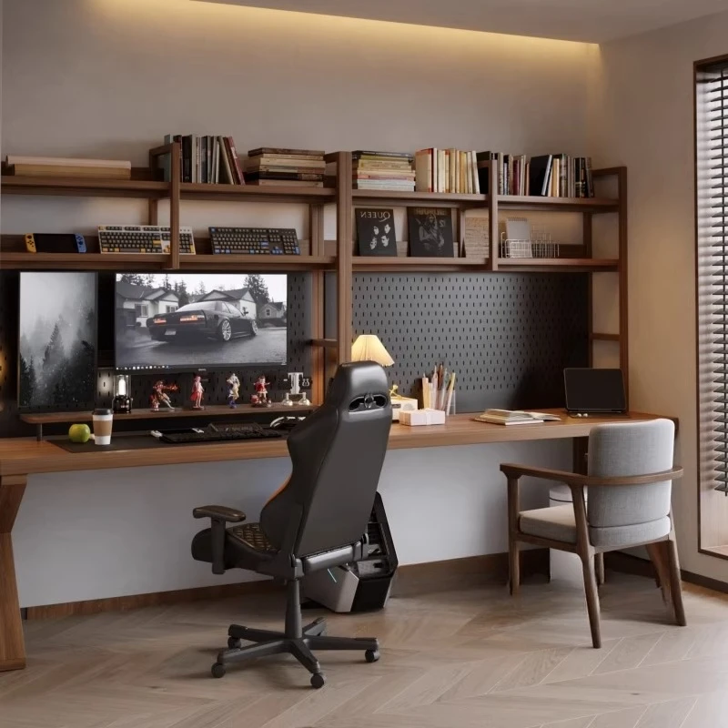 Scrivania personalizzabile, libreria, scrivania integrata per computer, camera da letto, casa