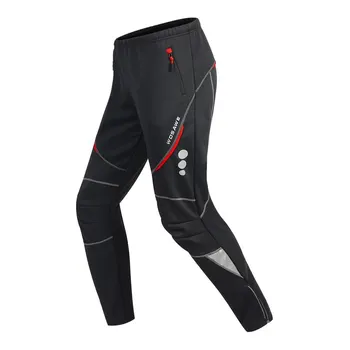 WOSAWE winter cycling pants warm thermal fleece bicycle trousers windproof riding MTB road bike running hiking pants