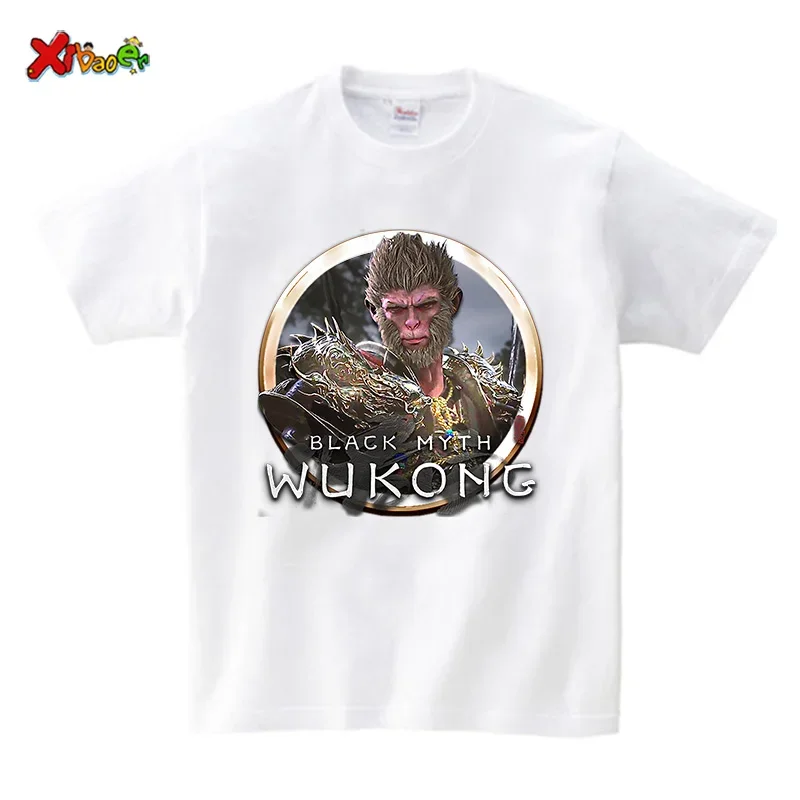 

Sunwukong Game T Shirt Black Myth Wukong Vintage T-Shirt Journey To The West 2024 Adventure Game Shirt Monkey King Tee Clothes