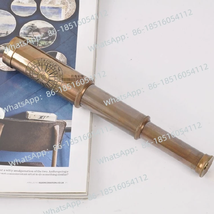 Brass Handmade Monoculars Pirates of the Caribbean Portable Retractable Vintage