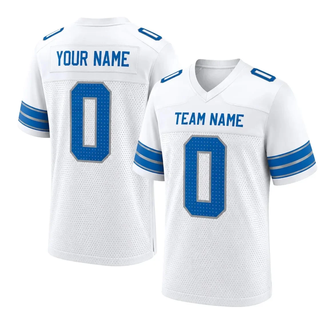 Detroit Football Jersey, Hybrid Mesh V-Neck Shirt