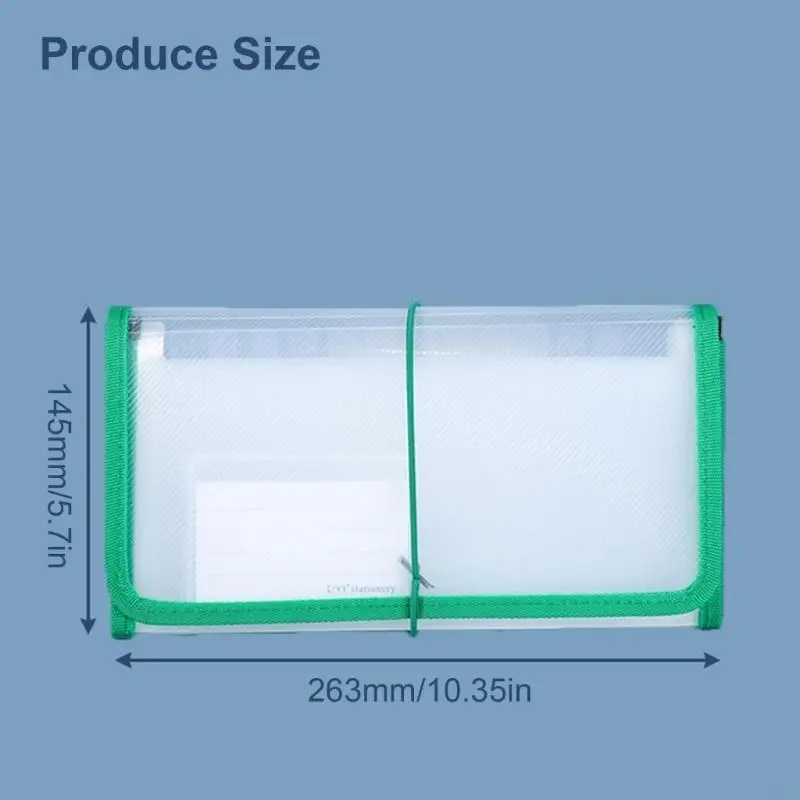 13 poches Small Accordion File Organisateur Receip Receip Receip Receip Rangement stockage