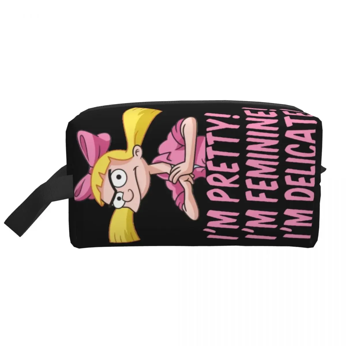 

2025 New style Helga Pataki Anime Animation Hey Arnold Makeup Bag Women Travel Cosmetic Organizer Kawaii Storage Toiletry Bags