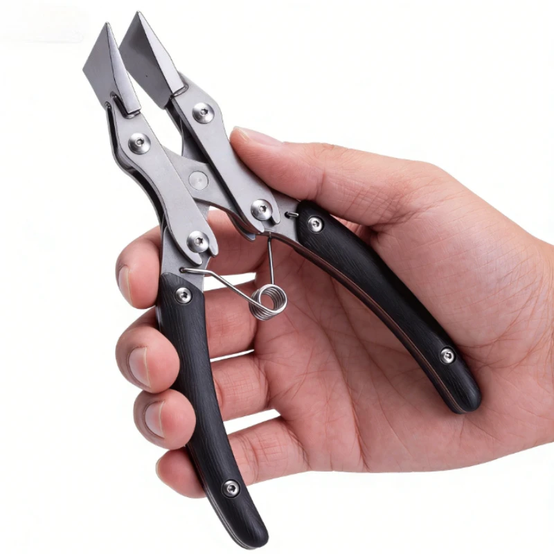 Stainless Steel Parallel Clamp Leather Edge Folding Tool for DIY Craft Frame Alignment