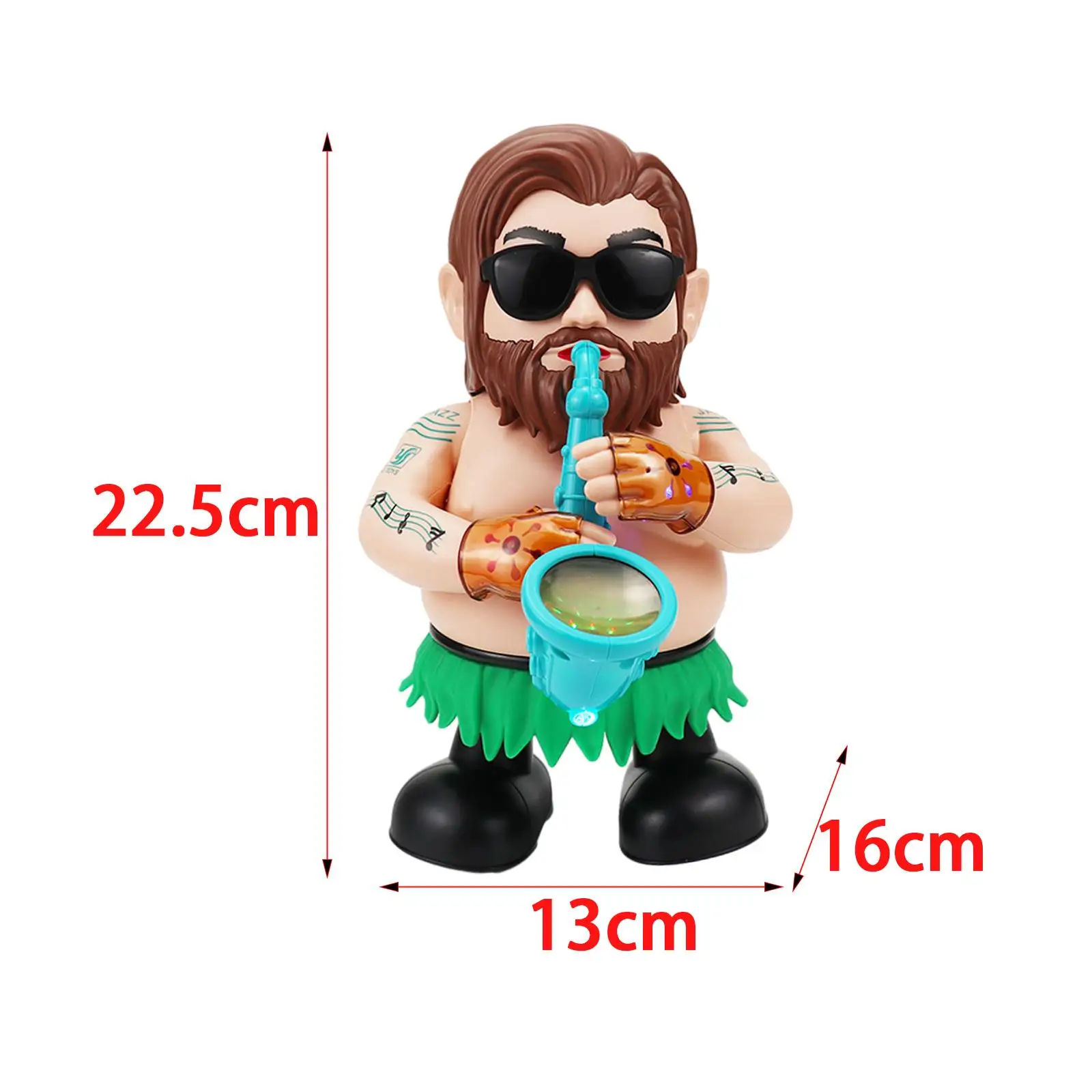 Funny Electric Dancing Saxophonist Toy Dancing Singing Saxophonist Play Saxophone Toy for Age 3~6 Children Kids Holiday Gifts