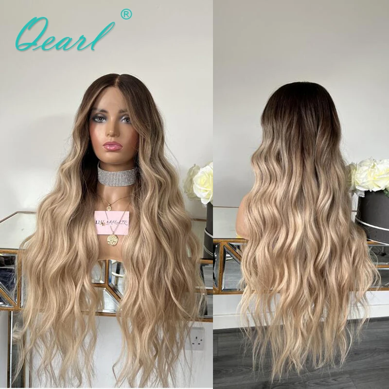 

New In Glueless Wig Human Hair Full Lace Wigs for Women Warm Honey Blonde Ombre Lace Frontal Wig Sale Loose Body Wave 13x6 Qearl