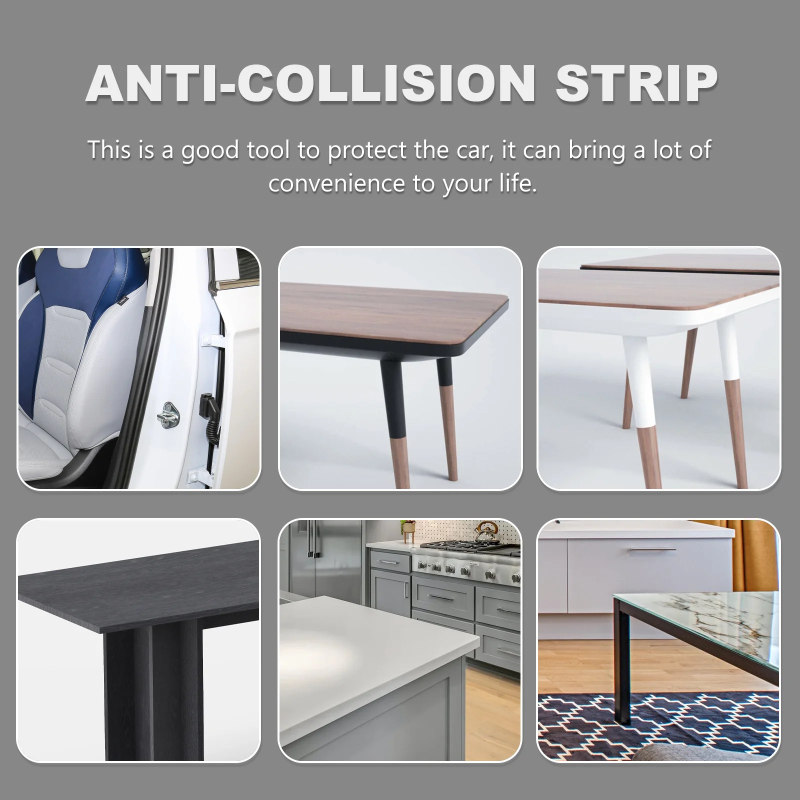 แถบปิดผนึกสล็อตรถประตูป้องกัน Trim Protector เทปป้องกันรอยขีดข่วนยาง