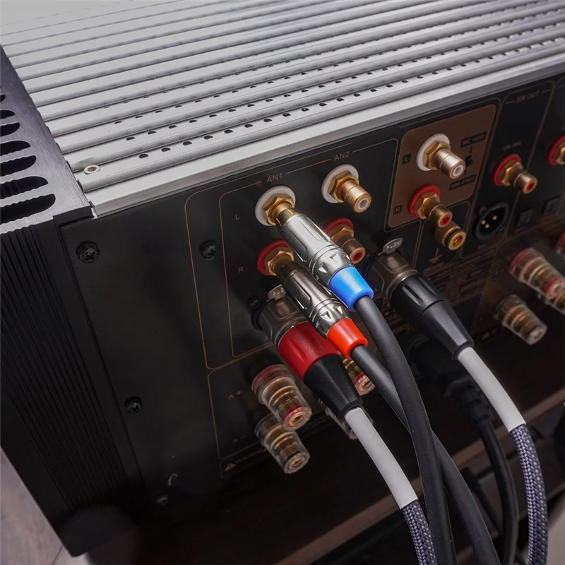 ABBK-6.35mmメス-2 RCAオスケーブル ステレオオーディオケーブル 1/4インチTRSジャック-2 RCAオーディオYスプリッターケーブル