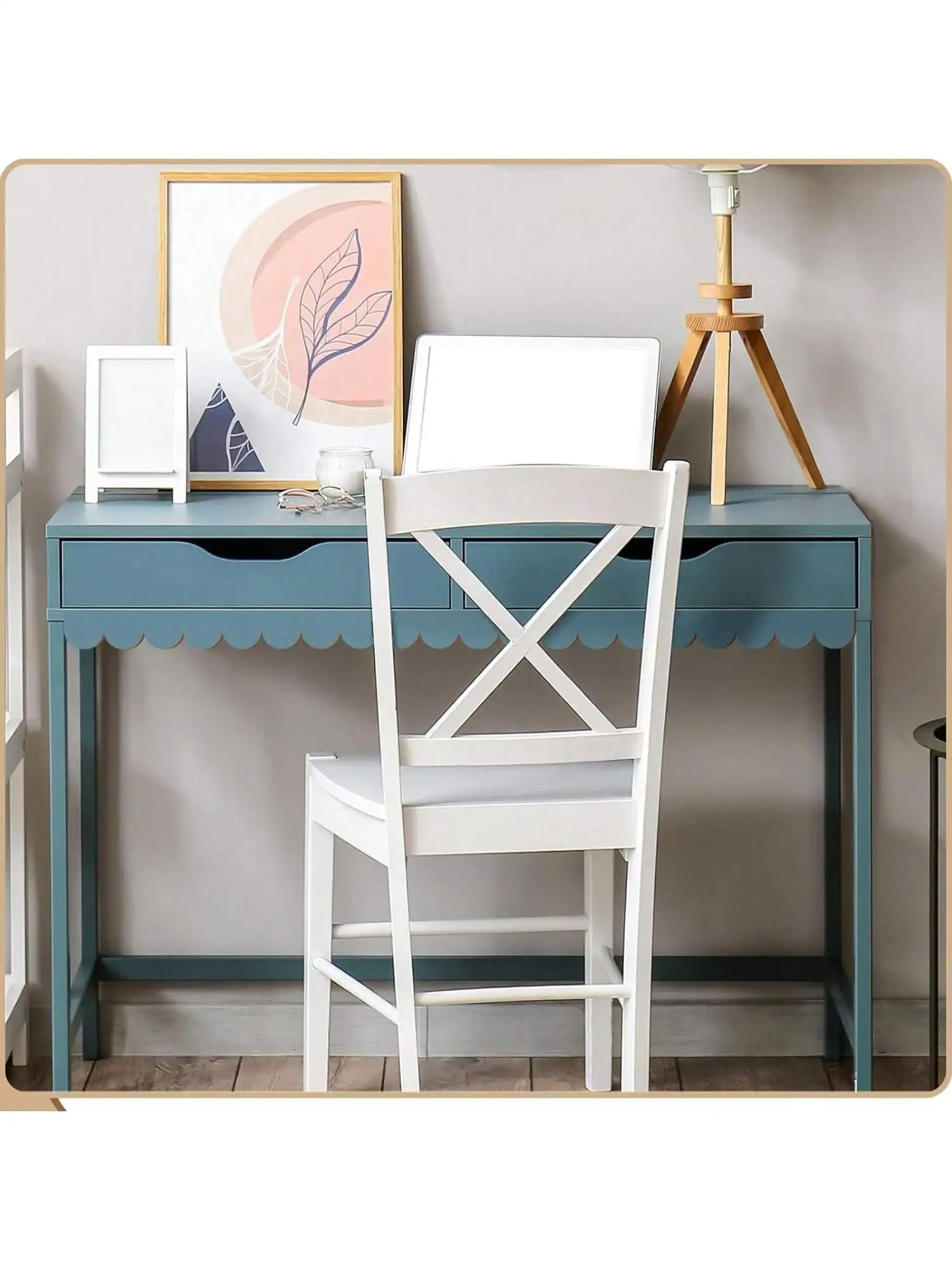 6 Stück gewellte Holzleisten – Elegante Zierleisten für Wände, Schränke, Regale und Türen – DIY-Heimwerkerbedarf mit stilvollem S-Design – Detail 3