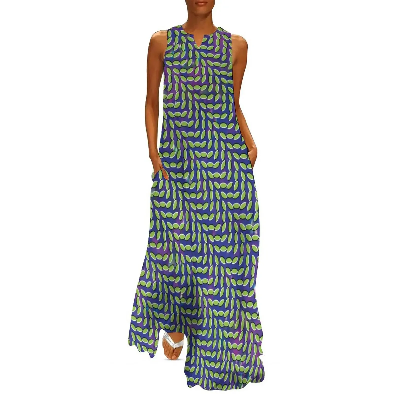 

Animal Collective - Merriweather Post Pavilion (155MP Cover) Long Dress Women's evening dress cocktail dresses Dress