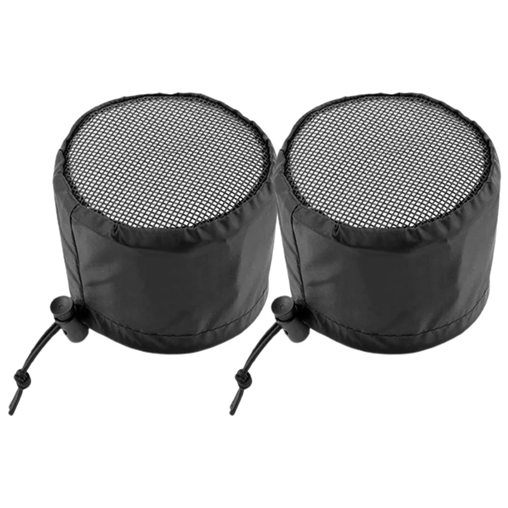 

2Pcs Vent Covers for Plant Tent 8Inch Adjustable Firm Installation Compatible Various Tents Durable Polyester Prevent Bugs