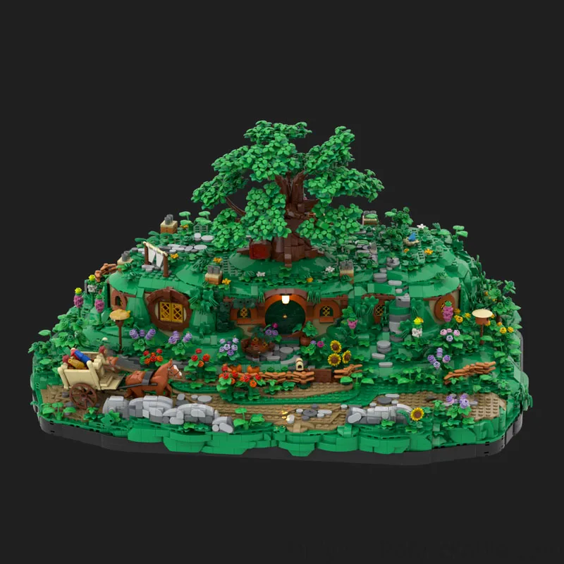 2755 قطعة سلسلة سيد الخواتم Shireses حقيبة نهاية قاعدة أصيلة Moc لتقوم بها بنفسك اللبنات ألعاب عيد ميلاد هدية لمحبي الخيال