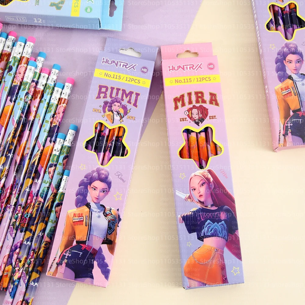 Anime-Mädchen Lumi Mila Zoi Hexenjäger-Bleistifte 2B HB Farbstifte Niedliches Cartoon-Schüler-Schreibwarenset für Tägliches Lernen Geschenke – Detail 27