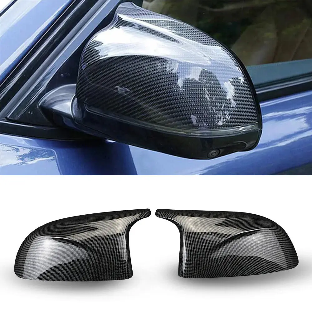 2PCS/set  For BMW X3 G01 X4 G02 X5 G05 X6 G06 X7 G07 2018 2019 2020 M style black rearview mirror cover X3M Look rearview cover