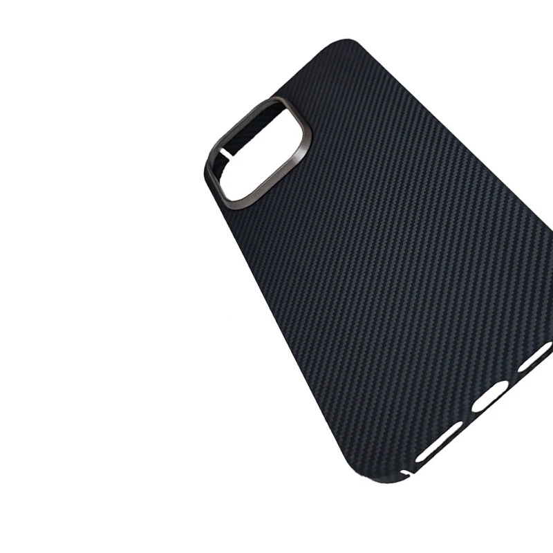 really carbon fiber for iPhone15 pro max case carbon fiber Thin metal ring aramid fiber cover for iPhone 15 pro carbon case