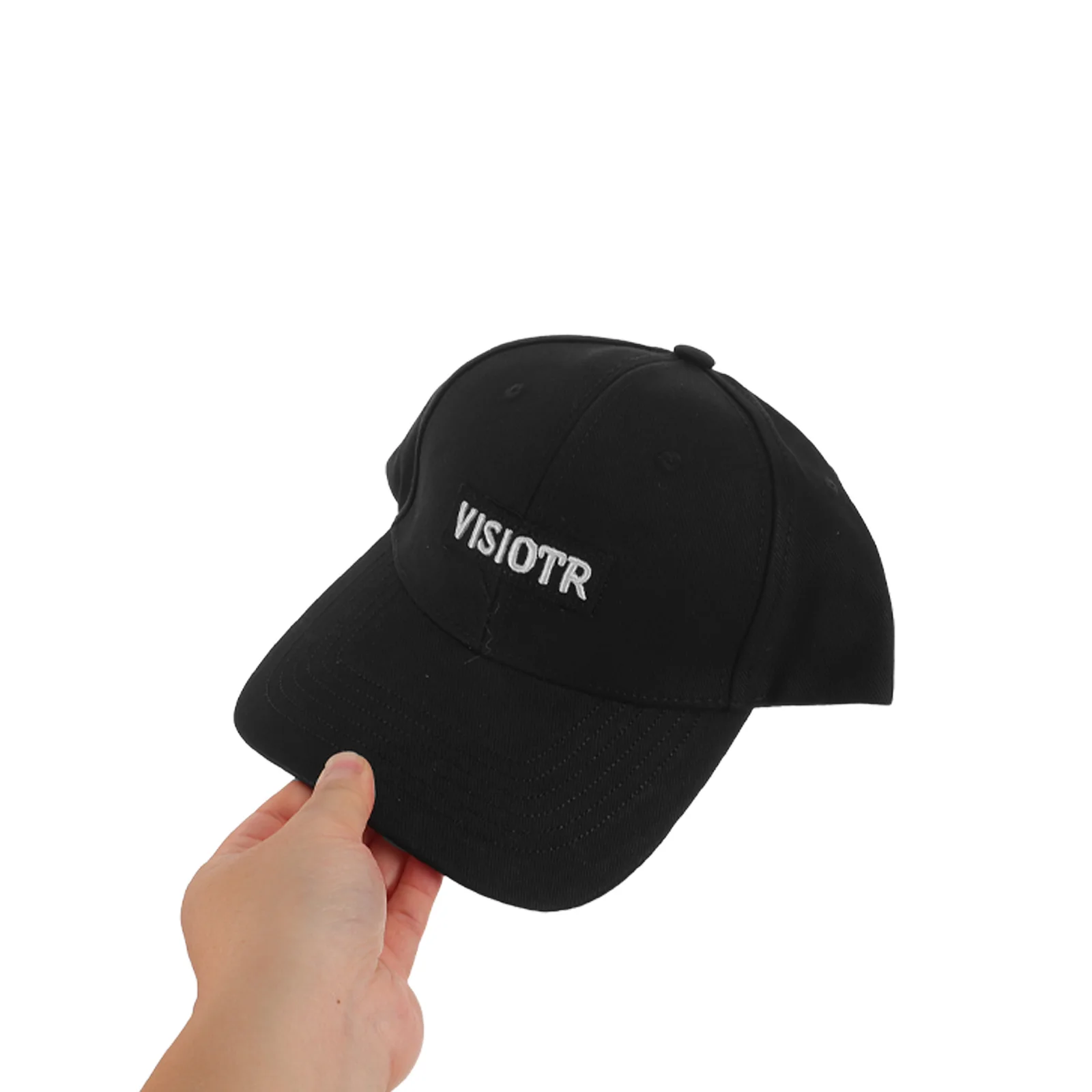 

Cotton Baseball Cap Black Unisex 56-63Cm Adjustable Hard Top Breathable Comfortable Versatile Fit for Men Women Running Workout