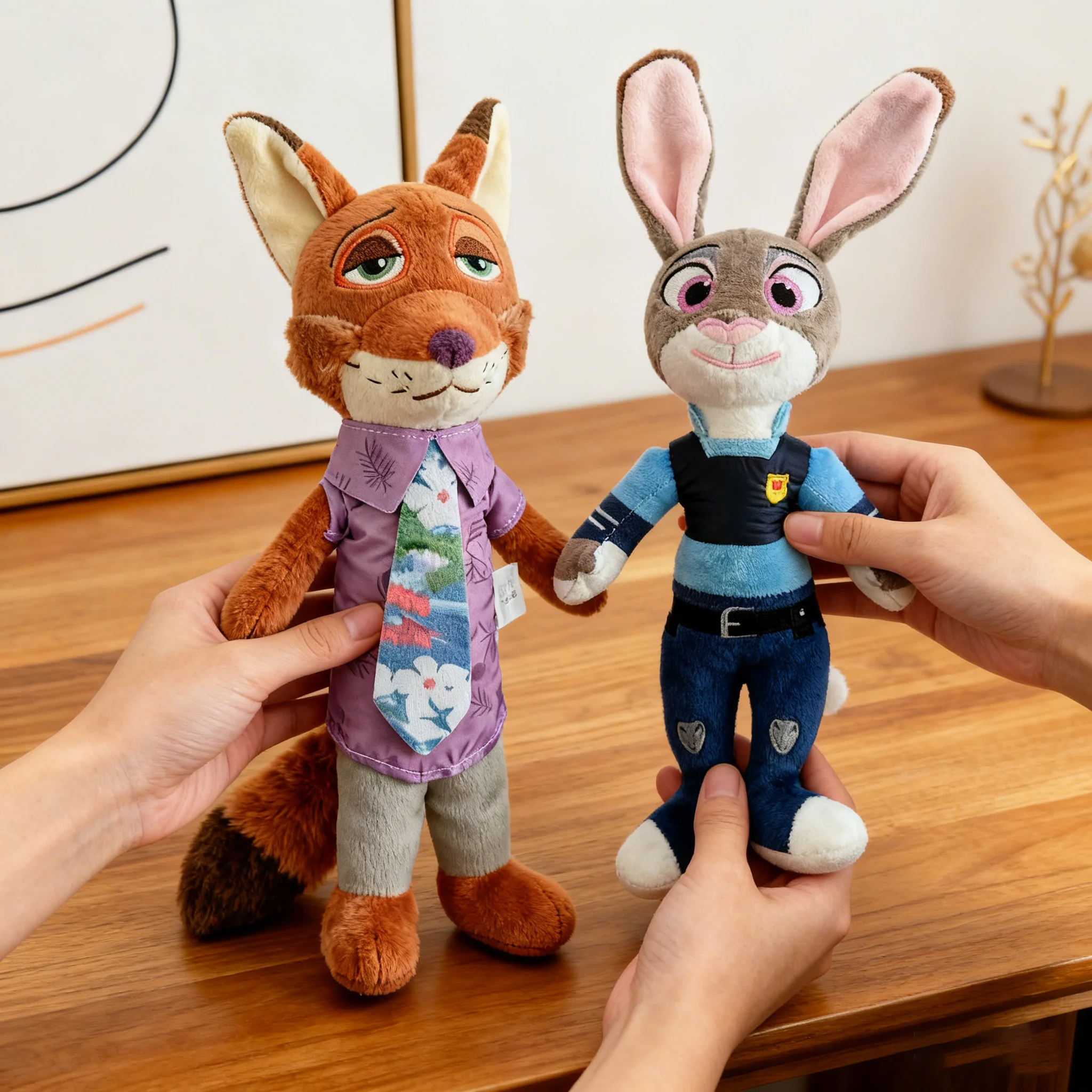 ディズニー ズートピア ジュディとニック ぬいぐるみ ソフトぬいぐるみ 子供、男の子、女の子へのクリスマスや新年のギフトに最適