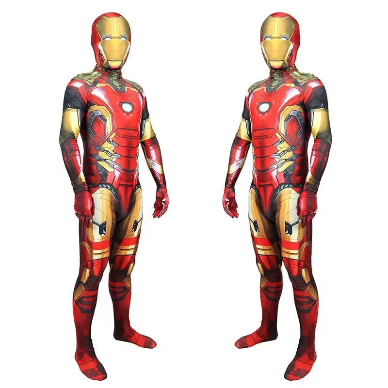  Iron Man Cosplay Suit Tight One-Piece Stage Performance Costume Halloween Role-Playing Outfit Women's Ethnic Wear view 2