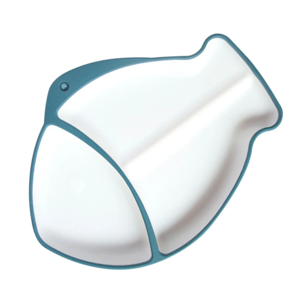 

Lovely Fish Modeling Baby Feeding Bowl Silicone Sucker Bowl Microwave Freezer Safe Large Capacity Infant Training Dish Household